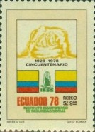 [Airmail - The 50th Anniversary of the Social Security Institute - Fluorescent Paper, type BME]