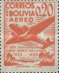 [Airmail Stamps - The 25th Anniversary of the Lloyd Aereo Boliviano, type FM]