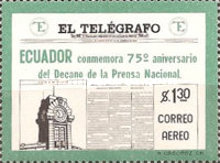 [Airmail - The 75th Anniversary of "El Telegrafo", type AIL]