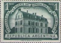 [The 100th Anniversary of the Death of San Martin, 1850-1950, type LL]