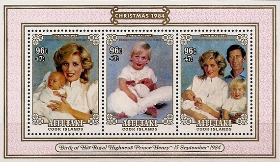 [Christmas - Birth of Prince Henry - Issues of 1984 with Face Value of 96c and Surcharged 7c, type ]