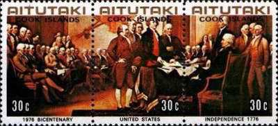 [The 200th Anniversary of the American Revolution - "The Declaration of Independence" - By John Turnbull, type ]