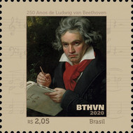 [The 250th Anniversary of the Birth of Ludwig van Beethoven, 1770-1827, type FNO]