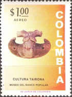 [Airmail - Inauguration of Museum of Pre-Colombian Antiques, Bogota, type AKO1]