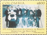[The 100th Anniversary of Society of Surgeons, San Jose Hospital, Bogota, type BUV]