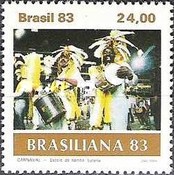 [International Stamp Exhibition "Brasiliana 83" - Rio de Janeiro, Brazil - Carnival, type BUR]
