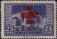 [No. 119-122 With Additional Overprint in Red and Black, type AG2]