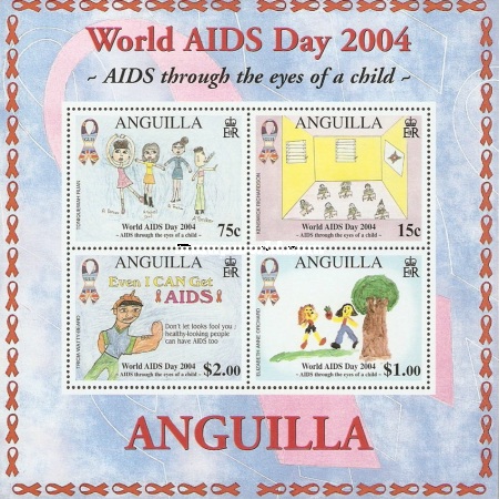 [World Aid's Day 2004, "AIDS Through the Eyes of a Child" - Children's Paintings, type ]