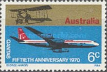 [The 50th Anniversary of the QANTAS Airways, type LA]