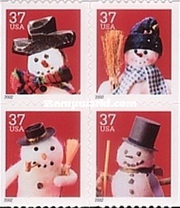 [Snowmen - Self-Adhesive Booklet stamps, type ]