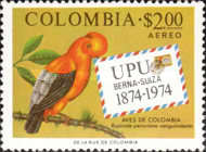 [Airmail - The 100th Anniversary of U.P.U. - Colombian Birds, type ALR]