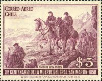 [The 100th Anniversary of the Death of General Jose de San Martin, 1776-1850, type HF]