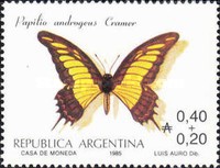 [Argentine Philately, Butterflies, type BEW]