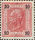 [Emperor Franz Josef I, 1830-1916 - Value in "Heller" - Without Varnish Bars, Numerals in Black, type Q1]