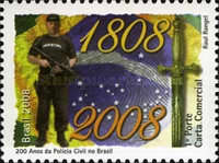 [The 200th Anniversary of the Arrival of the Portuguese Royal Family in Brazil - Civil Police, type ECP]