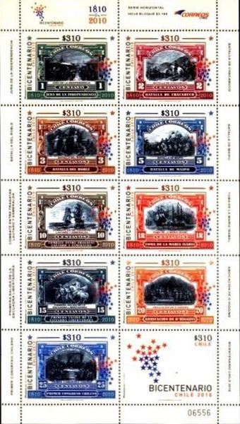 [The 200th Anniversary of Chile, type ]