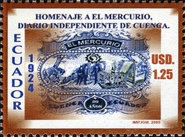 ["El Murcurio" Newspaper, type DAH]