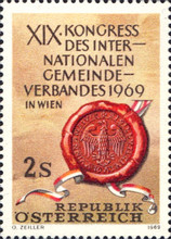 [The 19th Congress of the International Association of Municipalities 1969 in Vienna, type AFP]