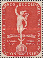 [Airmail - The 1st International Fair, Bogota, type UY]