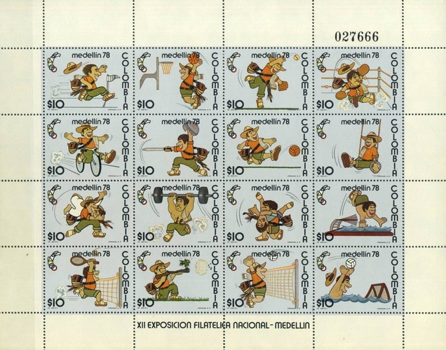 [The 13th Central American and Caribbean Games, Medellin, type ]
