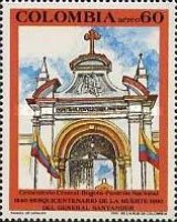[Airmail - The 150th Anniversary of the Death of Francisco de Paula Santander, 1792-1840, type BFH]