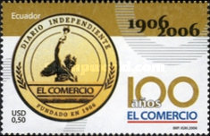 [The 100th Anniversary of "El Comercio" Daily Paper, type DDJ]