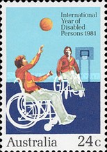 [International Year of Disabled Persons, type WE]