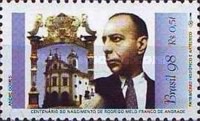[The 100th Anniversary of the Birth of Rodrigo Melo Franco de Andrade, Founder of Federal Institution for Preservation of the National Historic and Artistic Patrimony, 1898-1969, type DEV]