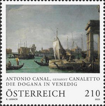 ["The Dogana at Venice", by Antonio Canal, 1697-1768, type DTN]