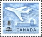 [Airliner & Ottawa Airport - Stamp of 1964 Surcharged, type JJ2]