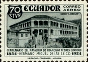[Airmail - The 100th Anniversary of the Birth of Francisco Febres Cordero, 1854-1910, type ADD]