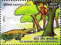 [International Stamp Exhibition INDIPEX 2011, New Delhi - Personalized Stamps, Panchtantra Tales, type BLT1]