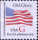[Flag - Old Glory - "G" Stamps for Domestic use (32 cents), type CJU4]