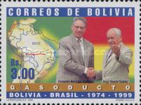 [Inauguration of Gas Pipeline from Santa Cruz, Bolivia, to Campinas, Brazil, type AVM]