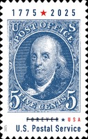 [Benjamin Franklin - The 250th Anniversary of the US Postal Service, type KGX]