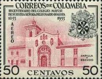 [Airmail - The 300th Anniversary of Senior College of Our Lady of the Rosary, Bogota, type VE1]