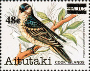 [Birds - Stamps of 1983 Surcharged, type JA1]
