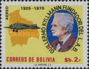 [Airmail Stamps - The 50th Anniversary of the Lloyd-Aereo Boliviano, National Airline, type TO]