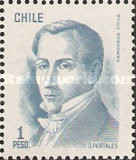 [Diego Portales, Politician - Inscribed "D. PORTALES", type WK]