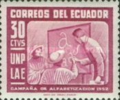 [Literacy Campaign - Inscribed "UNP LAE", type ABJ]