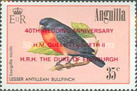 [Number 656, 657, 660 & 686 Overprinted "THE 40TH WEDDING ANNIVERSARY H.M. QUEEN ELIZABETH II H.R.H. THE DUKE OF EDINBURGH", type ZN4]