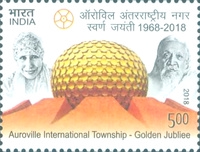 [The 50th Anniversary of the Auroville International Township, type EAU]