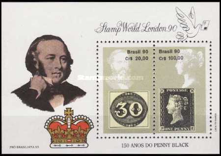 [International Stamp Exhibition "Stamp World London 90" - London, England, and the 150th Anniversary of the Penny Black, type ]