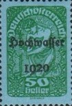 [Overprinted "Hochwasser 1920", type BG7]