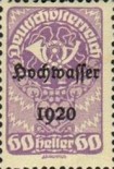 [Overprinted "Hochwasser 1920", type BG8]
