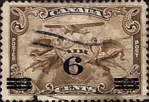 [Airmail - No. 121 Surcharged, type BW]