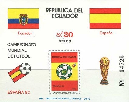 [Airmail - Football World Cup - Spain 1982, type XYP]