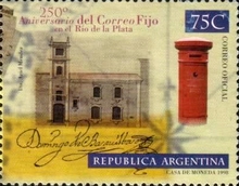 [The 250th Anniversary of the Establishment of Regular Postal Service in Rio de la Plata, type CDK]
