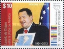 [América UPAEP - Proceres and Leaders, Hugo Chávez Frías, 1954-2013, type DTB]