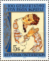[The 100th Anniversary of the Birth of Egon Schiele, type BFY]
